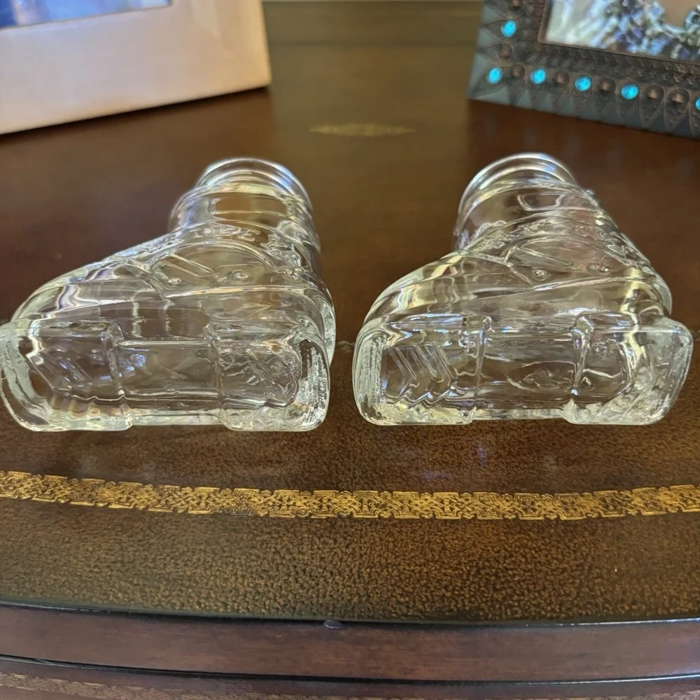 Set Of 2 Baileys Irish Cream Apres Ski Boot Shot Glasses Clear - Pristine‎